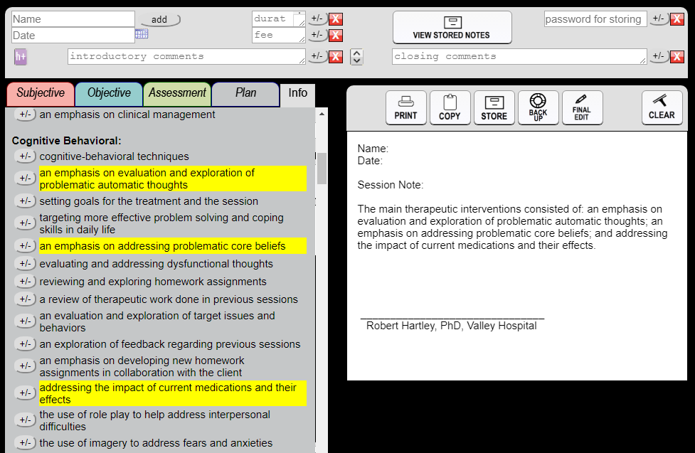 therapy notes software for mac