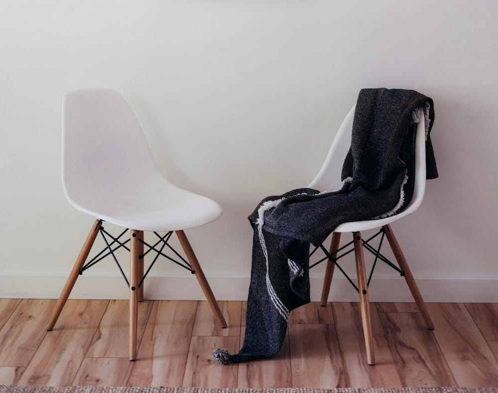 two empty chairs